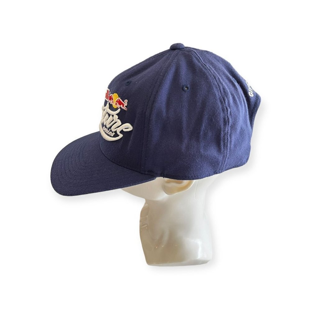 Red Bull Signature Series Strapback Hat "Gives You Wings" Blue Denim - Picture 4 of 6